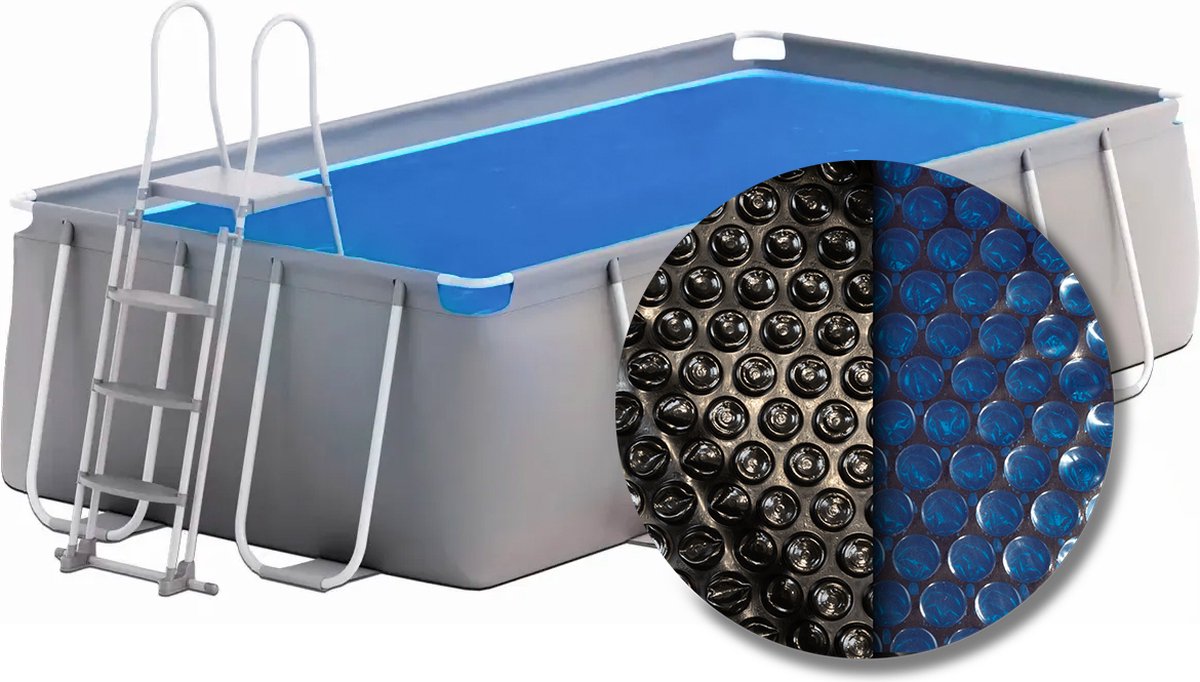 Weau Solarcover rechthoekig 450 x 220 cm (zeilmaat 433 x 202)